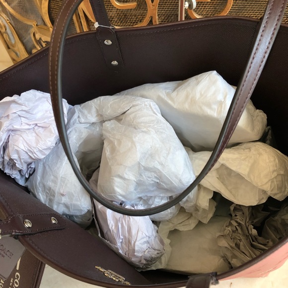 3pcs Coach Peony reversible Tote&wristlet&wallet - Picture 4 of 8